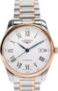 Longines Herrklocka L2.793.5.11.7 Master Vit/18 karat roséguld Ø40