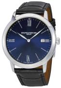 Baume & Mercier Herrklocka M0A10324 Classima Blå/Läder Ø40 mm