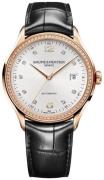 Baume & Mercier Herrklocka M0A10194 Clifton Silverfärgad/Läder