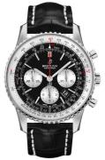 Breitling Herrklocka AB0121211B1P1 Navitimer 01 Svart/Läder Ø43 mm