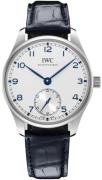 IWC Herrklocka IW358304 Portugieser Silverfärgad/Läder Ø40.4 mm