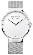 Bering Herrklocka 15540-004 Max Rene Vit/Stål Ø40 mm