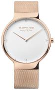 Bering Herrklocka 15540-364 Max Rene Vit/Roséguldstonat stål Ø40 mm