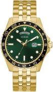 Guess Herrklocka GW0220G2 Grön/Gulguldtonat stål Ø44 mm