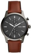 Fossil Herrklocka FS5522 Townsman Grå/Läder Ø44 mm