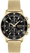 Hugo Boss Herrklocka 1513906 Admiral Svart/Gulguldtonat stål Ø46 mm