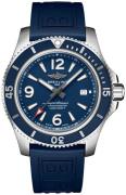 Breitling Herrklocka A17367D81C1S2 Superocean 44 Blå/Gummi Ø44 mm