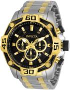 Invicta Herrklocka 33853 Pro Diver Svart/Gulguldtonat stål Ø52 mm