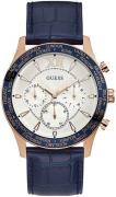 Guess Herrklocka W1262G4 Multifunction Vit/Läder Ø45 mm