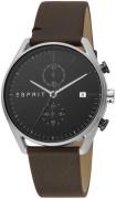 Esprit Herrklocka ES1G098L0015 Svart/Läder Ø41 mm