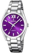 Festina Damklocka F20622-F Boyfriend Lila/Stål Ø36.8 mm