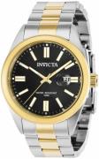 Invicta Herrklocka 38466 Pro Diver Svart/Gulguldtonat stål Ø43 mm