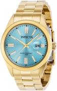 Invicta Herrklocka 38463 Pro Diver Blå/Gulguldtonat stål Ø43 mm