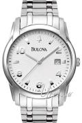 Bulova Herrklocka 96B014 Dress Vit/Stål Ø40 mm