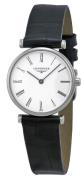 Longines Damklocka L4.209.4.11.2 Grande Classique Vit/Läder Ø24 mm