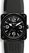 Bell & Ross Herrklocka BR0392-CER-BLP-SRB BR 03-92 Svart/Gummi