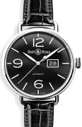 Bell & Ross Herrklocka BRWW196-BL-ST WW1 Svart/Läder Ø45 mm