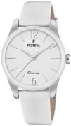 Festina Damklocka F20473-4 Vit/Läder Ø35 mm