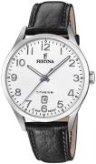 Festina Herrklocka F20467-1 Silverfärgad/Läder Ø40 mm