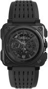 Bell & Ross Herrklocka BR-X1-PHANTOM Experimental Svart/Gummi