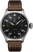 IWC Herrklocka IW329701 Big Pilot Svart/Läder Ø43 mm