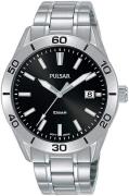 Pulsar Herrklocka PS9647X1 Classic Svart/Stål Ø45 mm