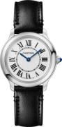 Cartier Damklocka WSRN0030 Ronde Must Vit/Läder Ø29 mm