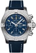 Breitling Herrklocka A13317101C1X2 Avenger Chronograph 45 Blå/Läder