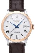 Longines Herrklocka L2.820.5.11.2 Record Vit/Läder Ø38.5 mm