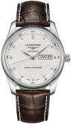 Longines Herrklocka L2.910.4.77.3 Master Silverfärgad/Läder Ø40 mm