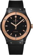 Hublot Damklocka 565.CO.1181.RX Classic Fusion Svart/Gummi Ø38 mm