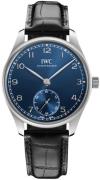 IWC Herrklocka IW358305 Portugieser Blå/Läder Ø40.4 mm