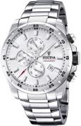 Festina Herrklocka F20463-1 Sport Silverfärgad/Stål Ø45 mm