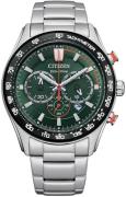 Citizen Herrklocka CA4486-82X Chrono Sport Grön/Stål Ø43 mm