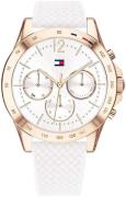 Tommy Hilfiger Damklocka 1782199 Vit/Gummi Ø38 mm