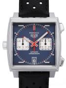 TAG Heuer Herrklocka CAW211P.FC6356 Monaco Blå/Läder