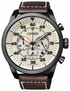 Citizen Herrklocka CA4215-04W Vit/Läder Ø45 mm