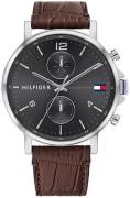 Tommy Hilfiger Herrklocka 1710416 Grå/Läder Ø44 mm