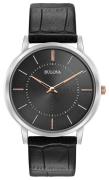 Bulova Herrklocka 98A167 Dress Svart/Läder Ø40 mm