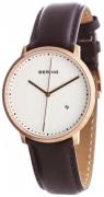 Bering 11139-564 Classic Vit/Läder Ø39 mm