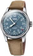 Oris Herrklocka 01 754 7741 4065-07 5 20 63 Aviation Blå/Läder Ø40