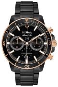 Bulova Herrklocka 98B302 Svart/Stål Ø45 mm