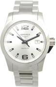 Longines Herrklocka L3.759.4.76.6 Conquest Silverfärgad/Stål Ø41 mm