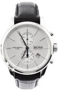 Hugo Boss Herrklocka 1513282 Jet Silverfärgad/Läder Ø42 mm