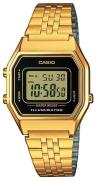 Casio Damklocka LA680WEGA-1ER Collection LCD/Gulguldtonat stål