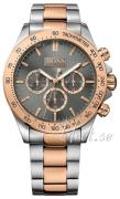 Hugo Boss Herrklocka 1513339 Ikon Grå/Roséguldstonat stål Ø44 mm