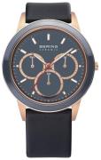 Bering 33840-467 Ceramic Grå/Läder Ø40 mm