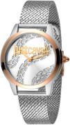 Just Cavalli Damklocka JC1L050M0295 Analog Silverfärgad/Stål Ø34 mm