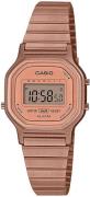 Casio Damklocka LA-11WR-5AEF Retro LCD/Roséguldstonat stål