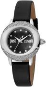 Just Cavalli Damklocka JC1L150L0015 Glam Chic Svart/Läder Ø32 mm